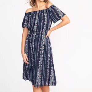 Old Navy Women's Off-the-Shoulder Floral Midi Dress